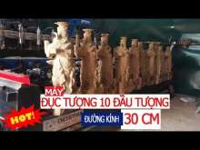 Embedded thumbnail for Máy đục tượng 10 đầu CNC Việt Hàn