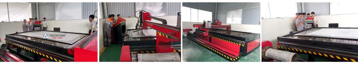 CNC Việt Hàn chuyển giao máy cắt ống, thép tấm plasma