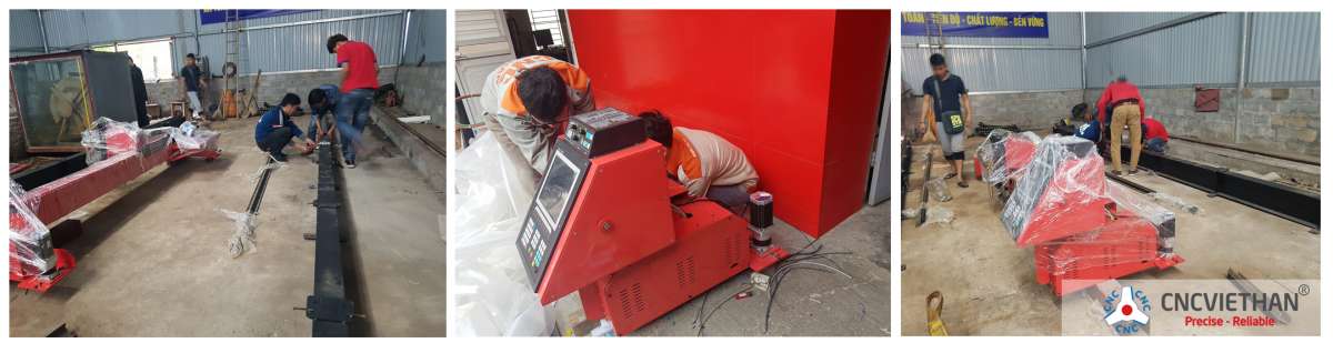 chuyển giao máy plasma tại công CTy CPĐT XD Thuận Thành